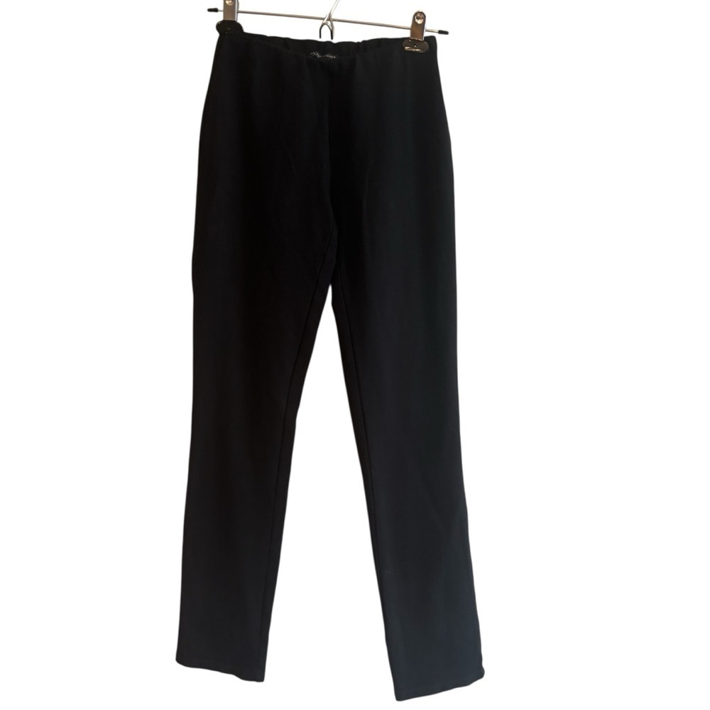 Eileen Fisher Black Elastic Waist XS Leggings Stretchy Capsule Wadrobe